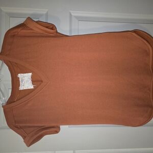 Cupio Rust/Orange Women's Top X-Small